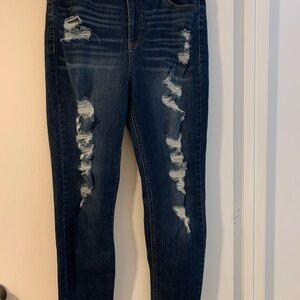 Distressed Blue Women's Jeans